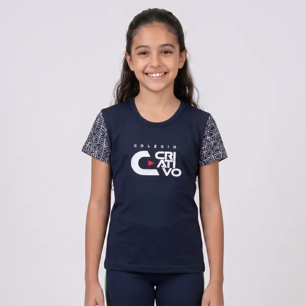 Baby Look Manga Curta Poliviscose Ensino Infantil, Fundamental 1 e Fundamental 2 | Criativo
