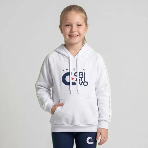 Moletom Canguru C/ Filete Ensino Infantil e Fundamental 1 | Criativo